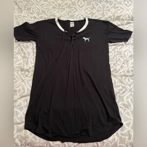 PINK Victoria Secret ladies black sleep shirt